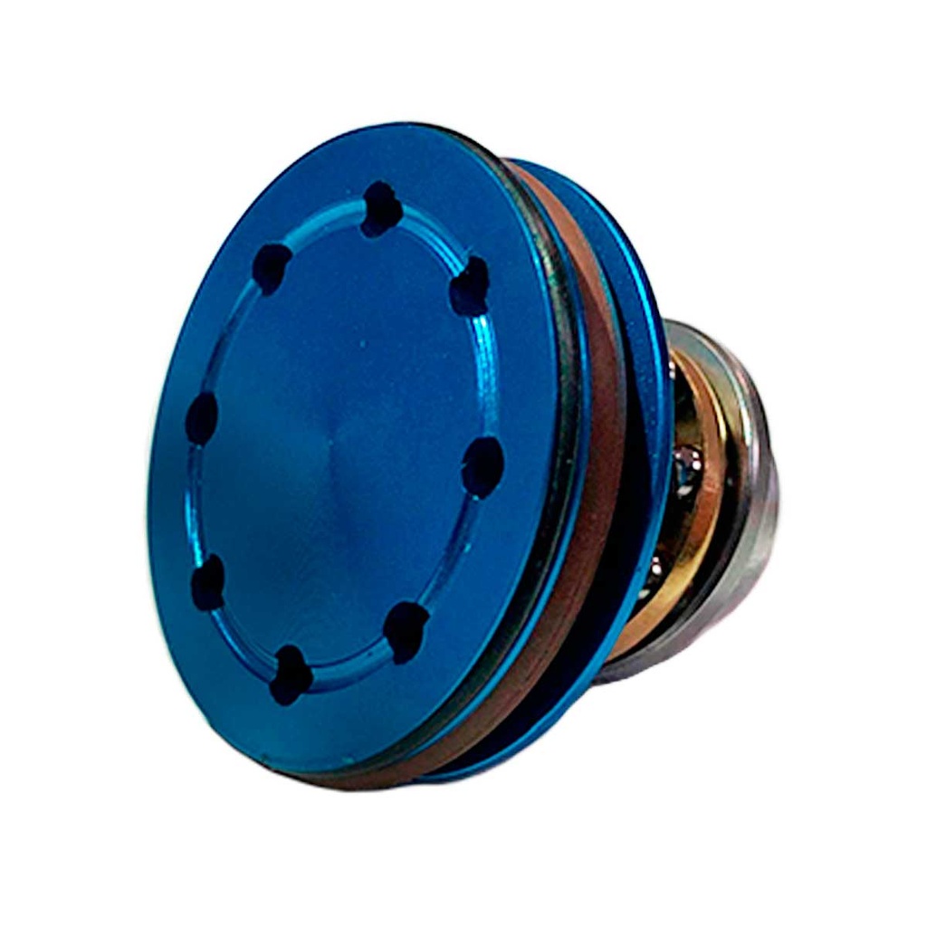 CABEZA PISTON SPECNA ARMS ALUMINIO C/DOBLE JUNTA TORICA CNC AZUL