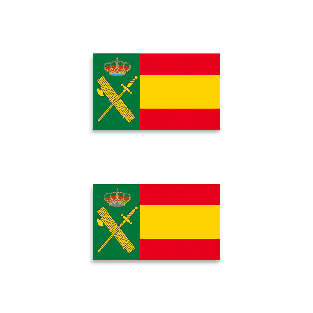 PEGATINA ABULTADA BARBARIC 2PCS GUARDIA CIVIL