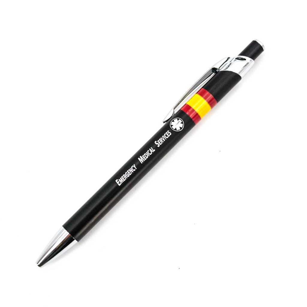BOLIGRAFO ALUMINIO BANDERA SAMUR NEGRO