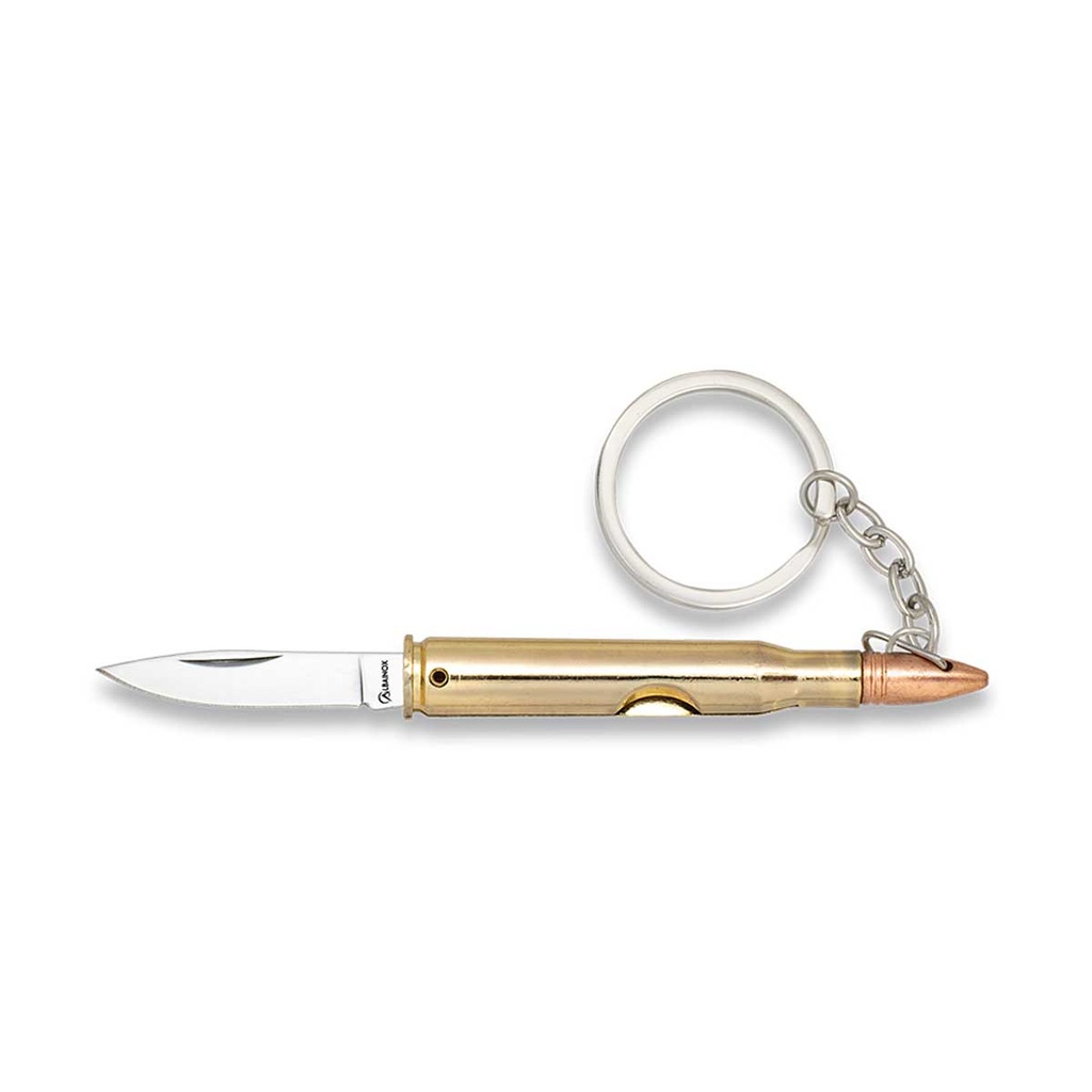 NAVAJA BALA LLAVERO 4.4CM DORADA