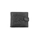 CARTERA PIEL GRABADO ESQUINA NEGRA