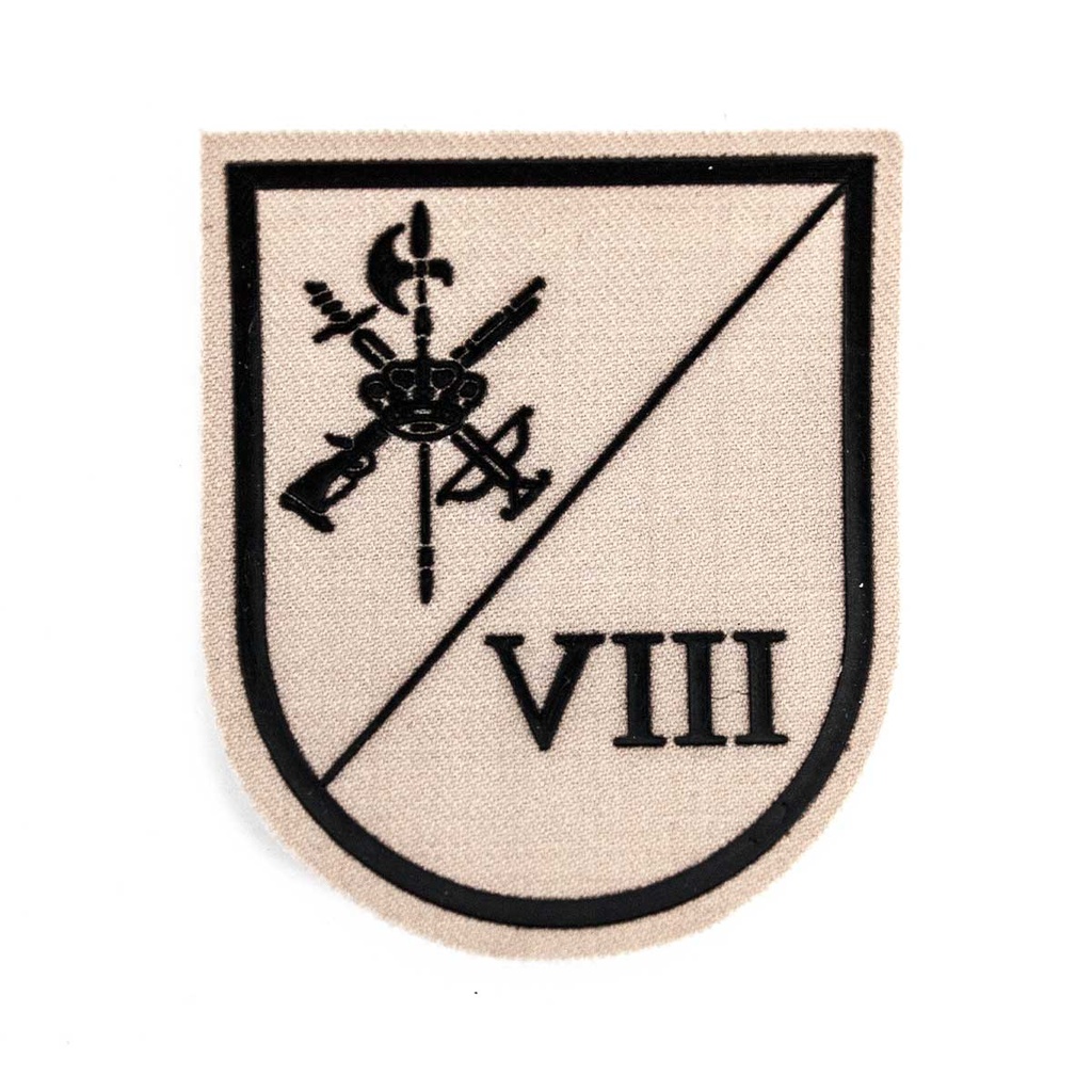 PARCHE LEGION VIII BANDERA COLON C/VELCRO TAN