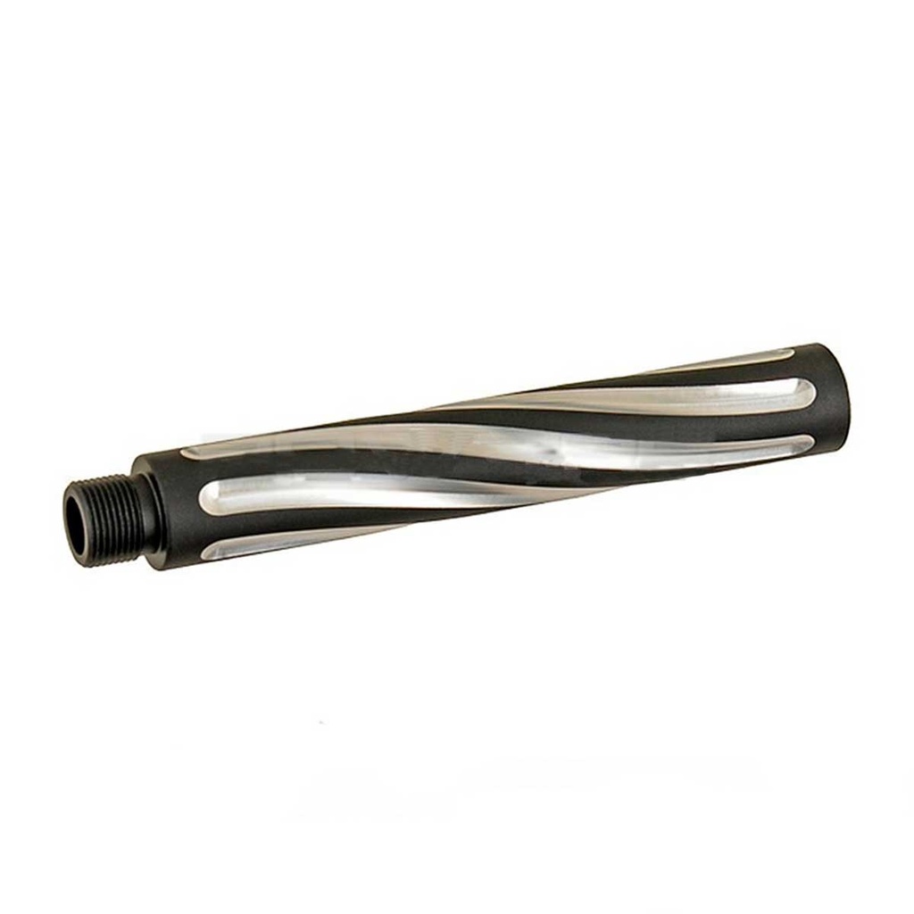 EXTENSION CAÑON EXTERNO BALYSTIK M4 128MM NEGRO