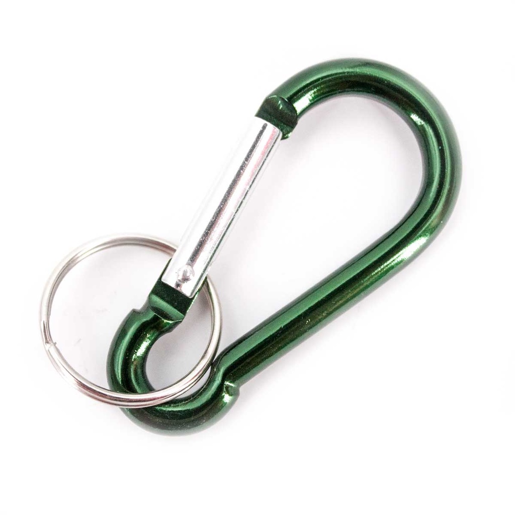 MOSQUETON LLAVERO PEQUEÑO M150 5CM VERDE OSCURO