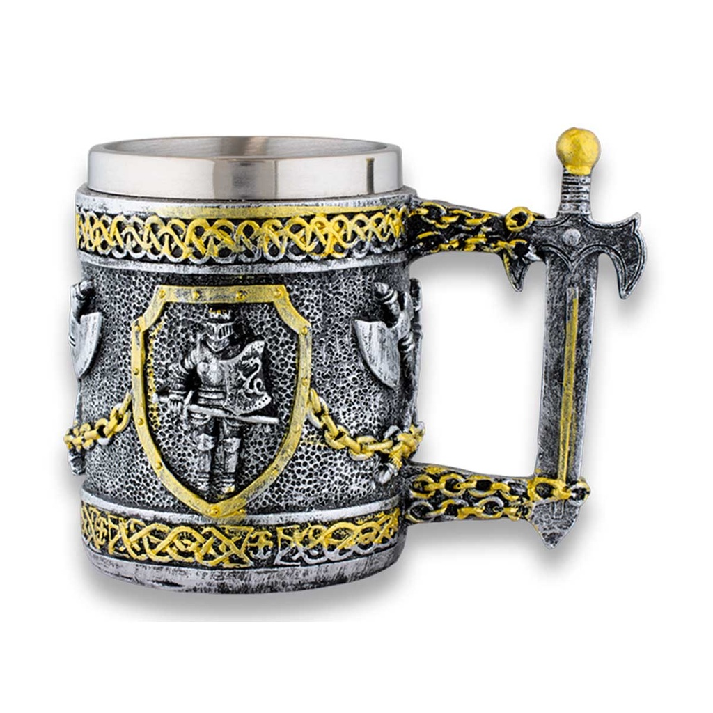 TAZA TEMPLARIOS CABALLERO GRIS