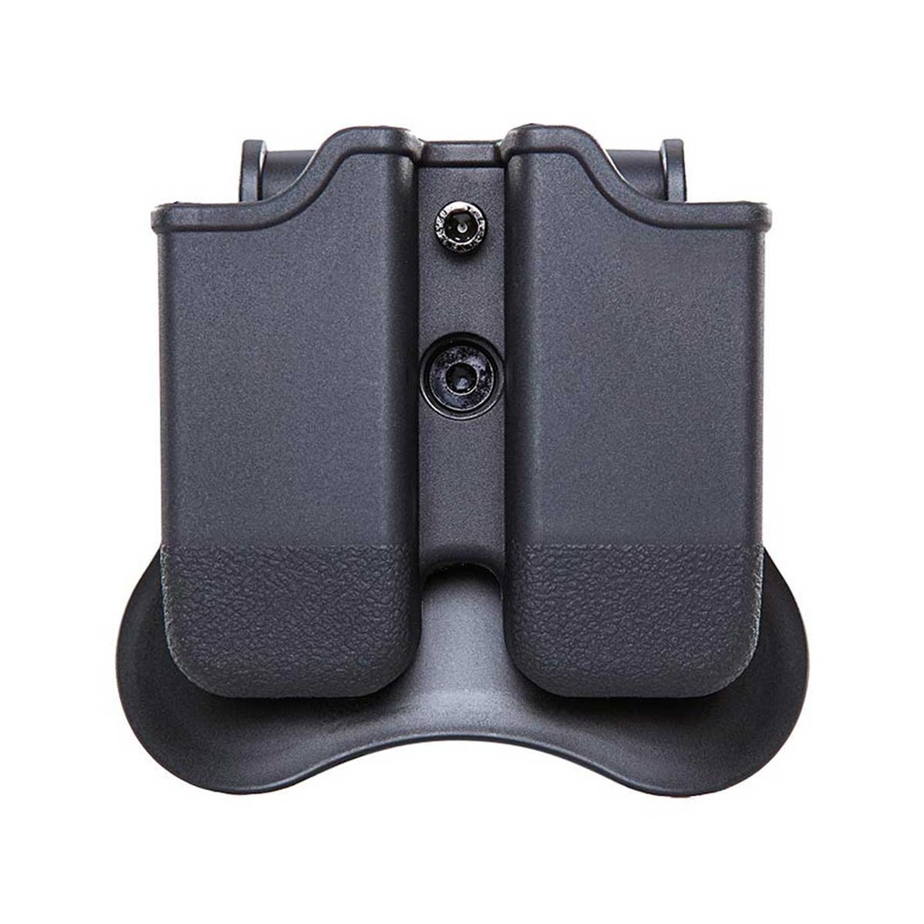 FUNDA CARGADOR RIGIDA AMOMAX GLOCK/SP2022 NEGRO