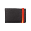 CARTERA PIEL BANDA ESPAÑA ELASTICA LATERAL NEGRA