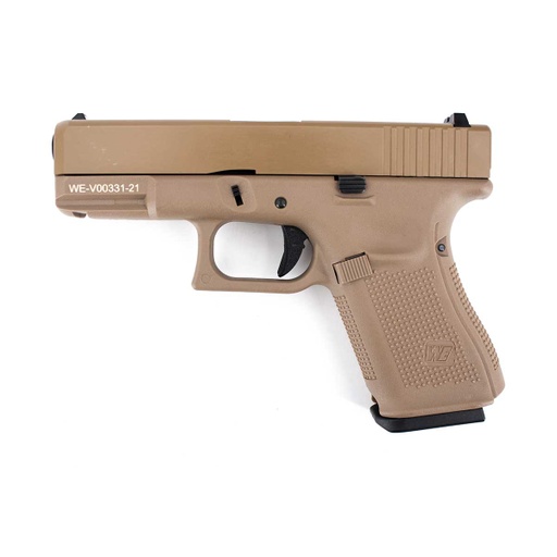 [WE-G003VB-TAN] PISTOLA WE G19 V5 FULL METAL TAN