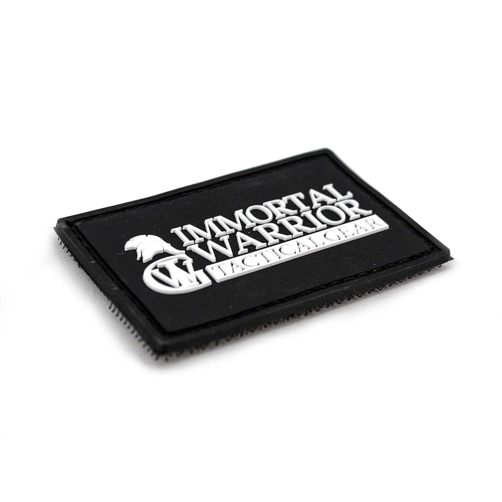 PARCHE IMMORTAL PVC NEGRO-BLANCO