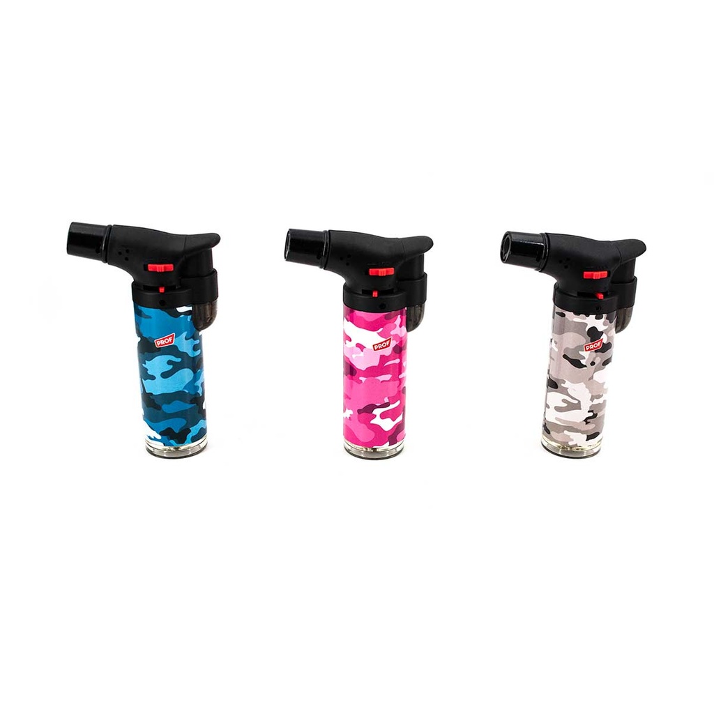 MECHERO SOPLETE PROF GRANDE CAMO COLORES SURTIDOS