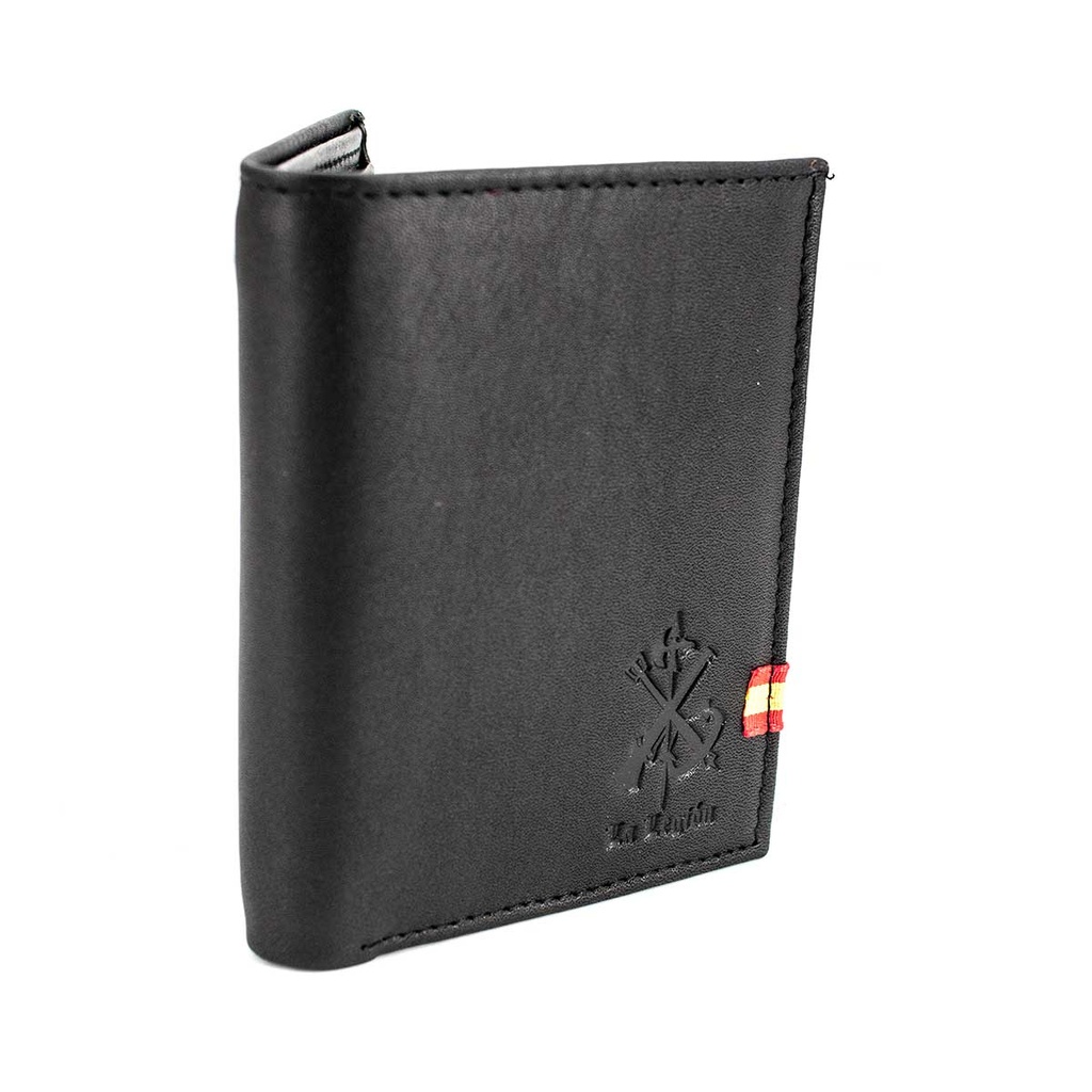 CARTERA PIEL LEGION BANDA ESPAÑA NEGRA