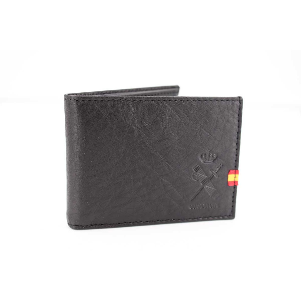 CARTERA PIEL GUARDIA CIVIL BANDERITA NEGRA