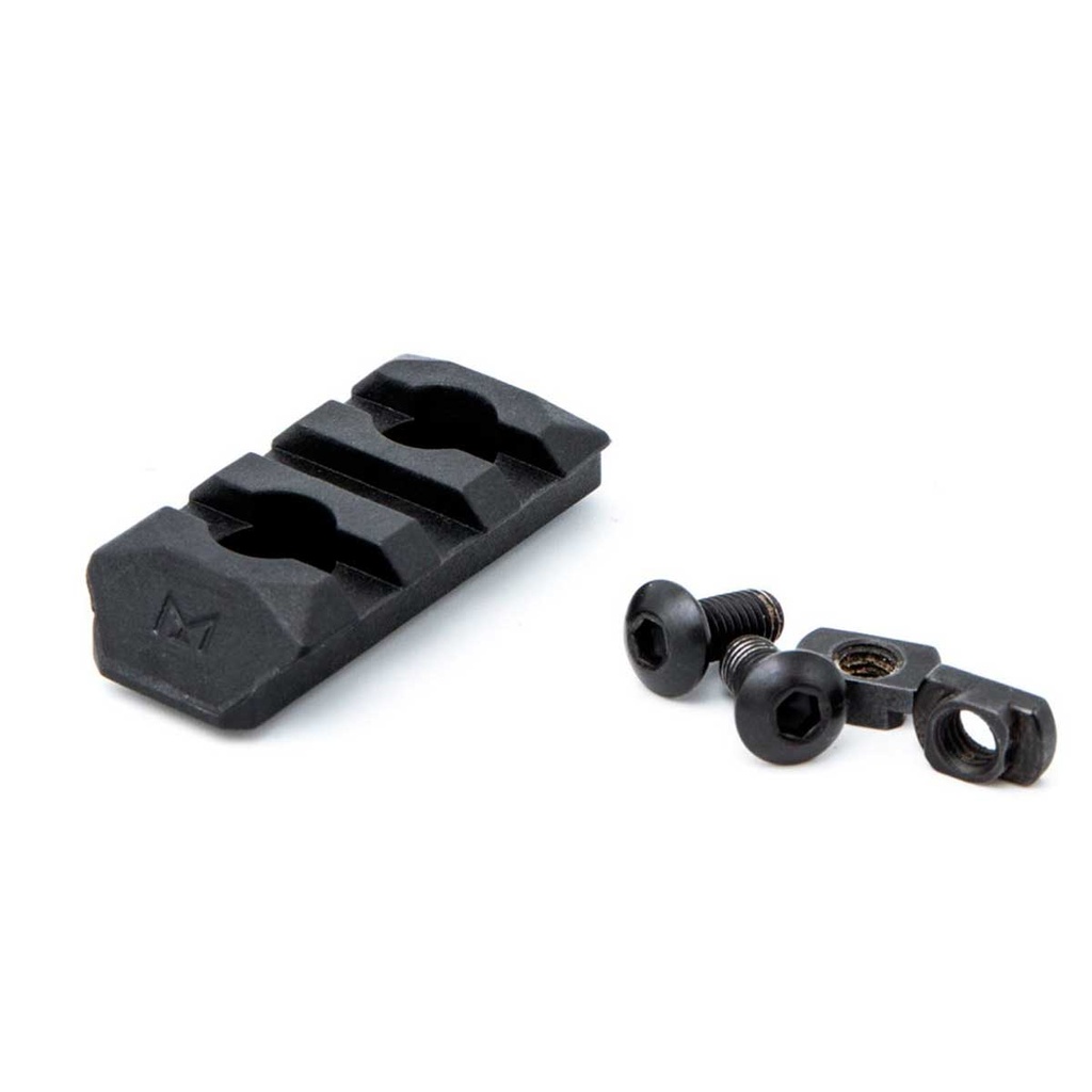 RAIL REFORZADO M-LOK PTS 3 SLOTS NEGRO