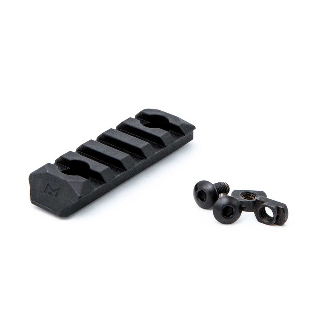 RAIL REFORZADO M-LOK PTS 5 SLOTS NEGRO