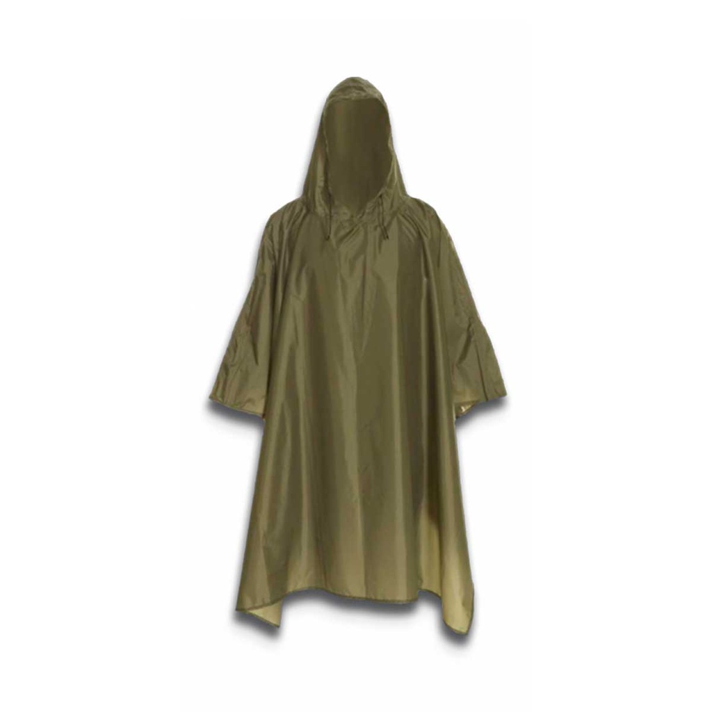 PONCHO NYLON IMPERMEABLE VERDE