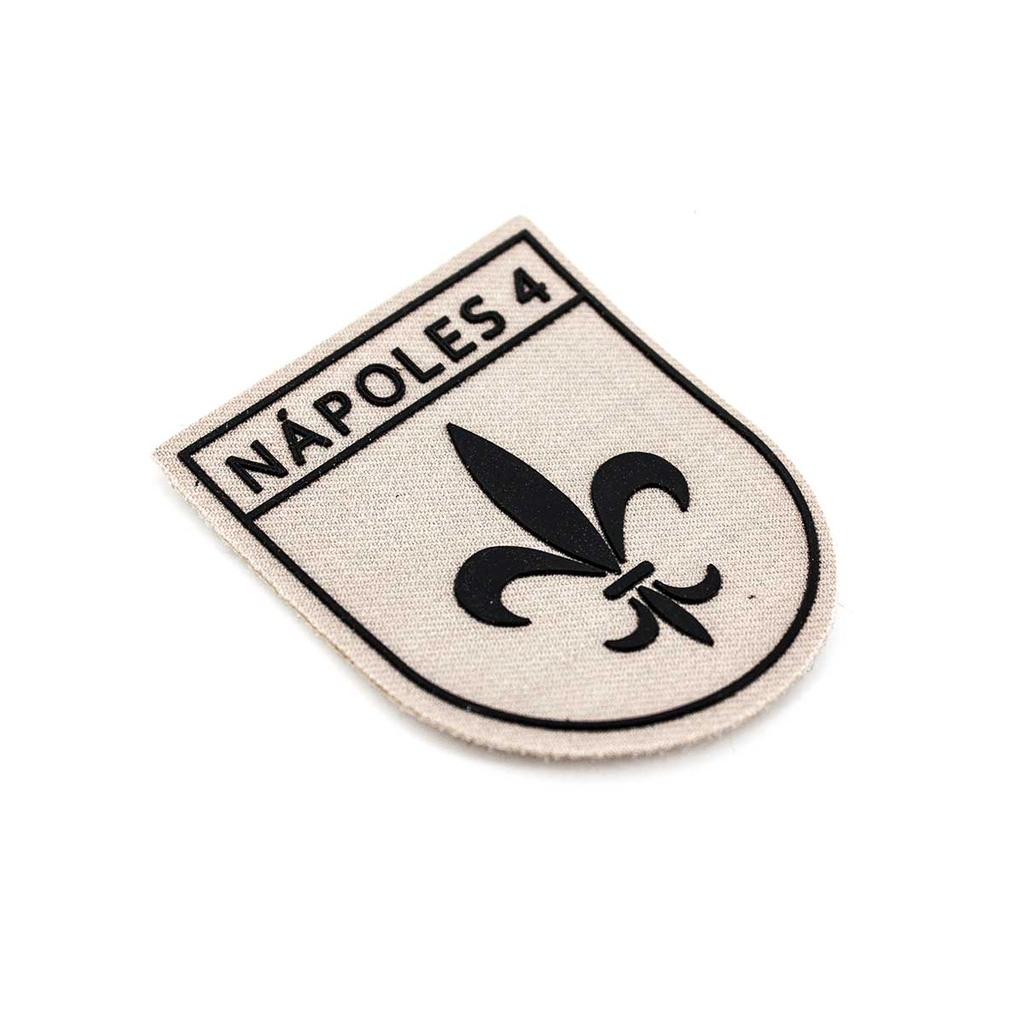PARCHE BRIPAC NAPOLES 4 1ª BANDERA CON VELCRO TAN