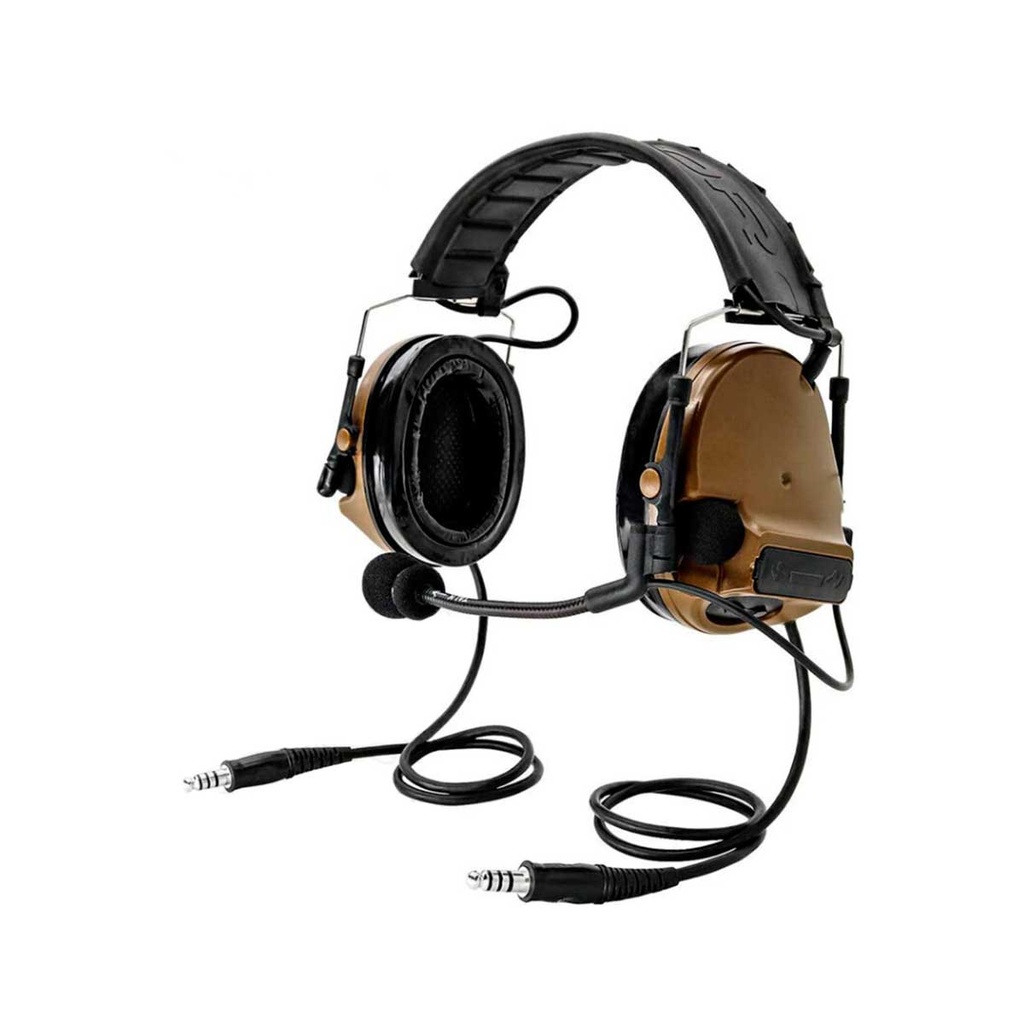 AURICULARES TAC-SKY COMTAC III DUAL PTT SILICONA COYOTE