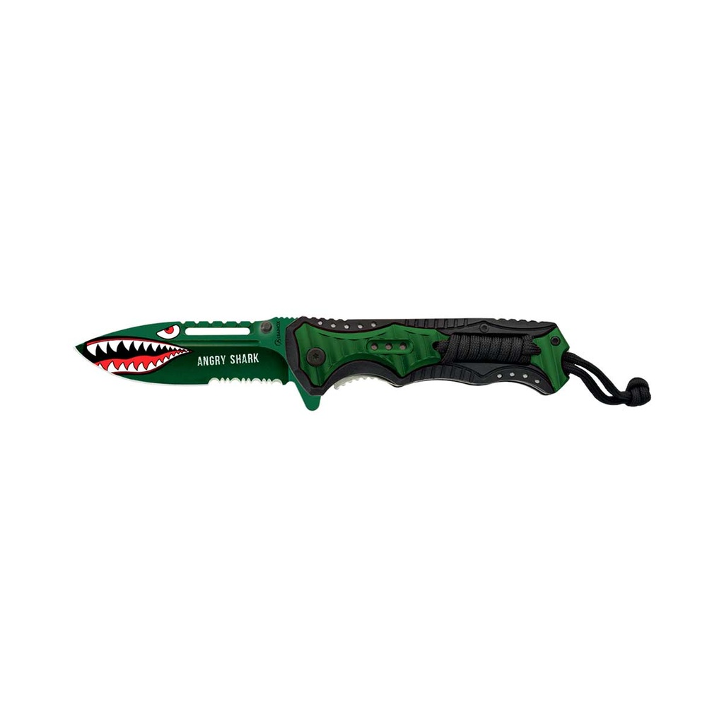 NAVAJA ALBAINOX ANGRY SHARK 9CM VERDE