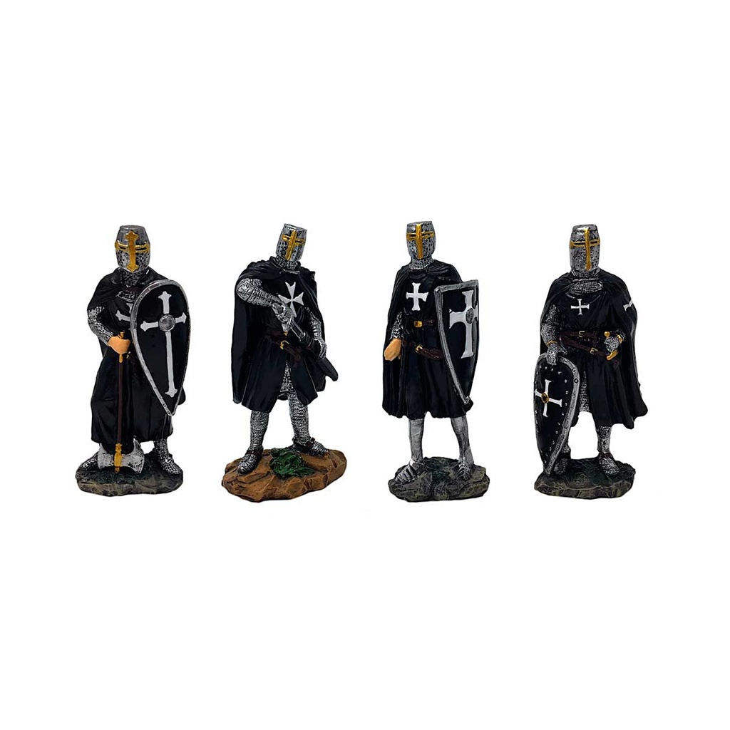 FIGURA TEMPLARIO MEDIANO NEGRO