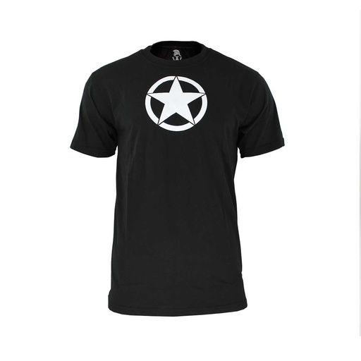 [IW1095-BK-S/IW100180-S] CAMISETA IMMORTAL ESTRELLA CIRCULO NEGRA (S)