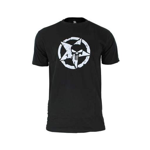 [IW1045-BK-S] CAMISETA IMMORTAL ESTRELLA PUNISHER NEGRA (S)