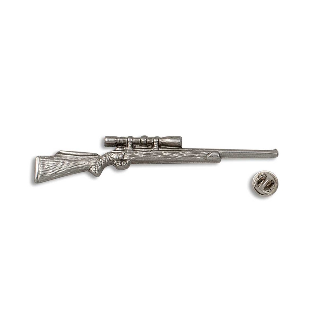 PIN RIFLE CON VISOR PLATA