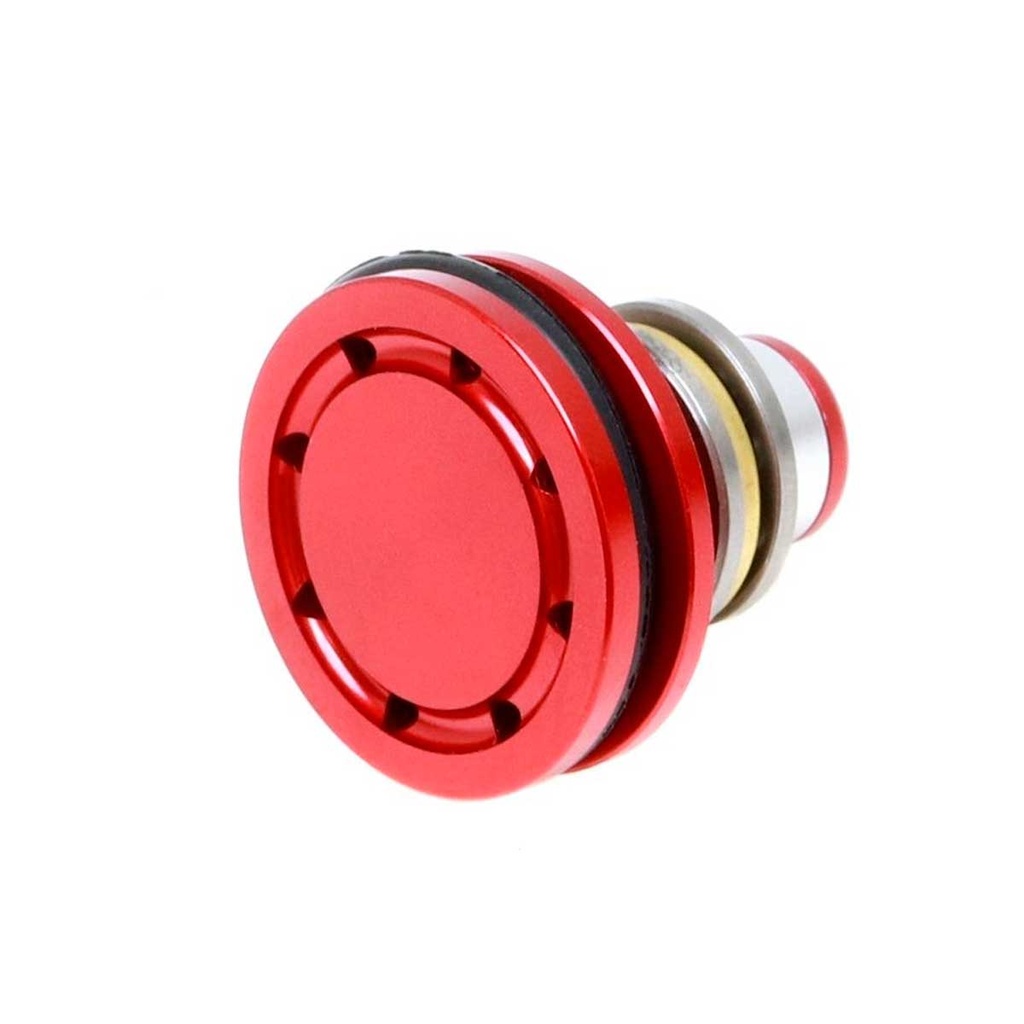 CABEZA PISTON SHS 8A C/RODAMIENTOS METALICA ROJA