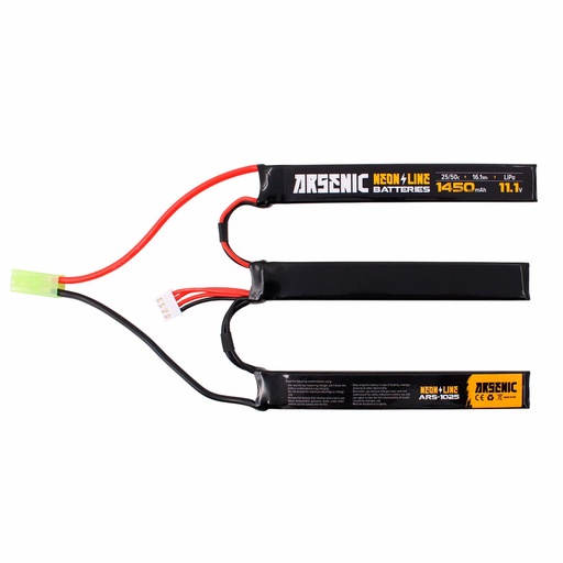 [ARS-1025] BATERIA ARSENIC PRO LIPO 11.1V 1450MAH 25C/50C 3STICK NEGRA