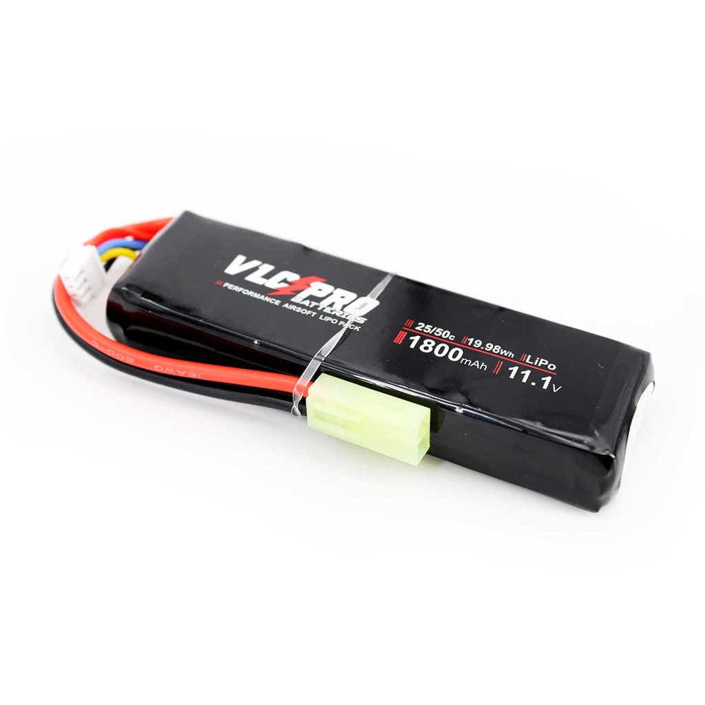 BATERIA VLC PRO LIPO 11.1V 1800MAH 25C/50C 1STICK MINI NEGRA