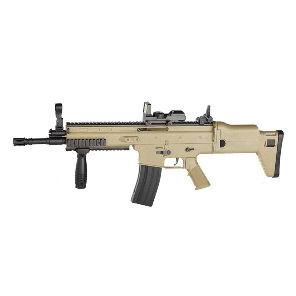 FUSIL VIGOR SCAR L CON VISOR MUELLE TAN