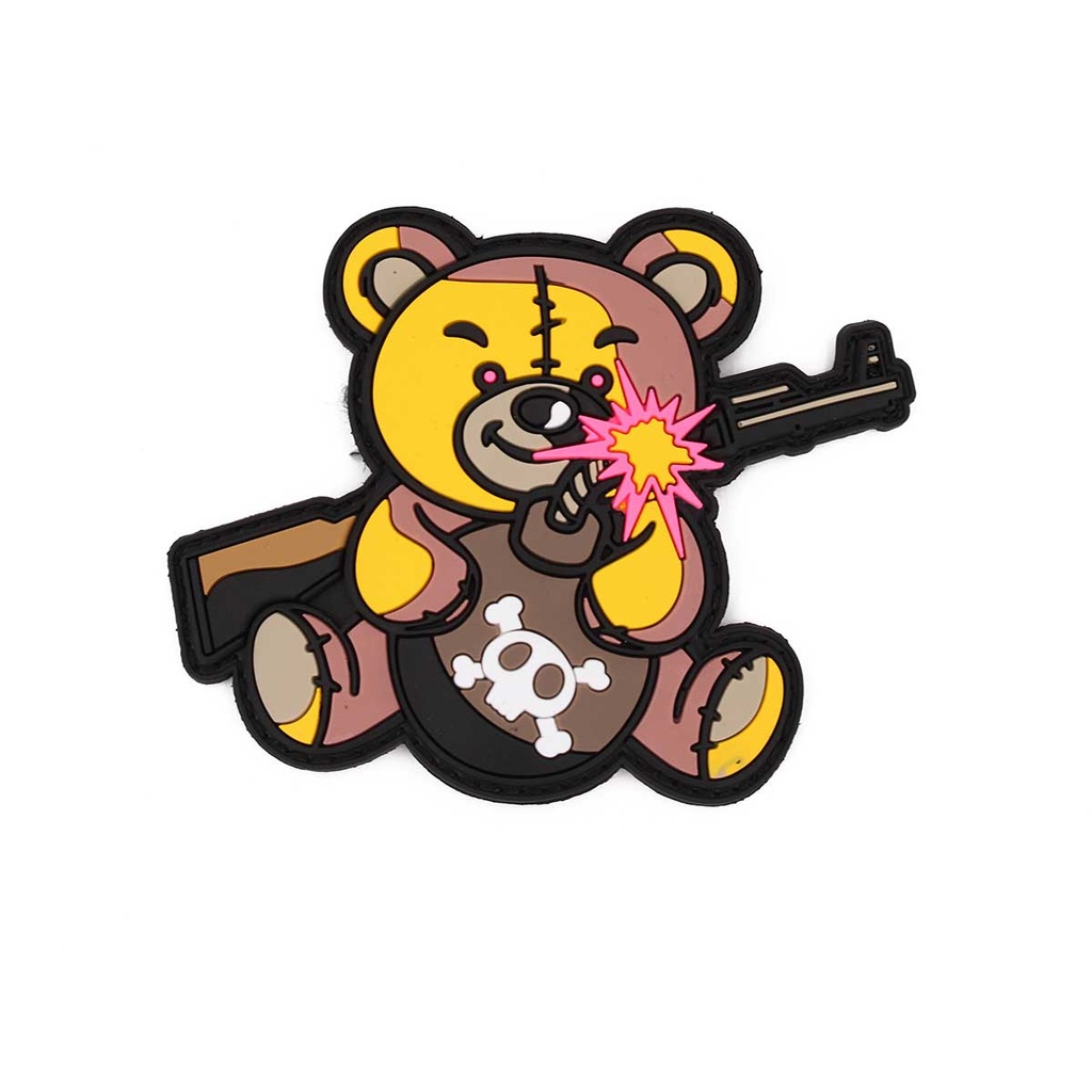 PARCHE IMMORTAL PVC 3D TEDDY MARRON
