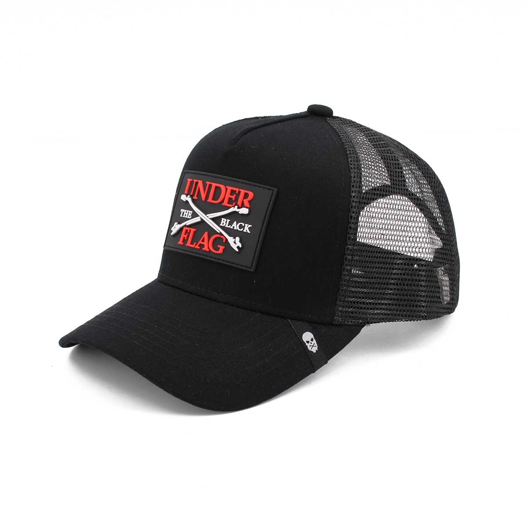 GORRA CORSO REJILLA UNDER THE BLACK FLAG NEGRA