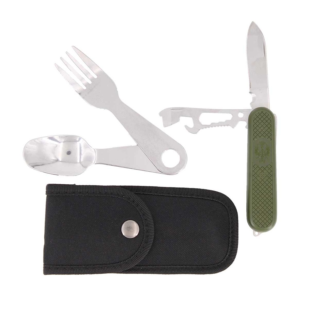 CUBIERTO MILITAR IMMORTAL NAVAJA C/FUNDA CORDURA NEGRO