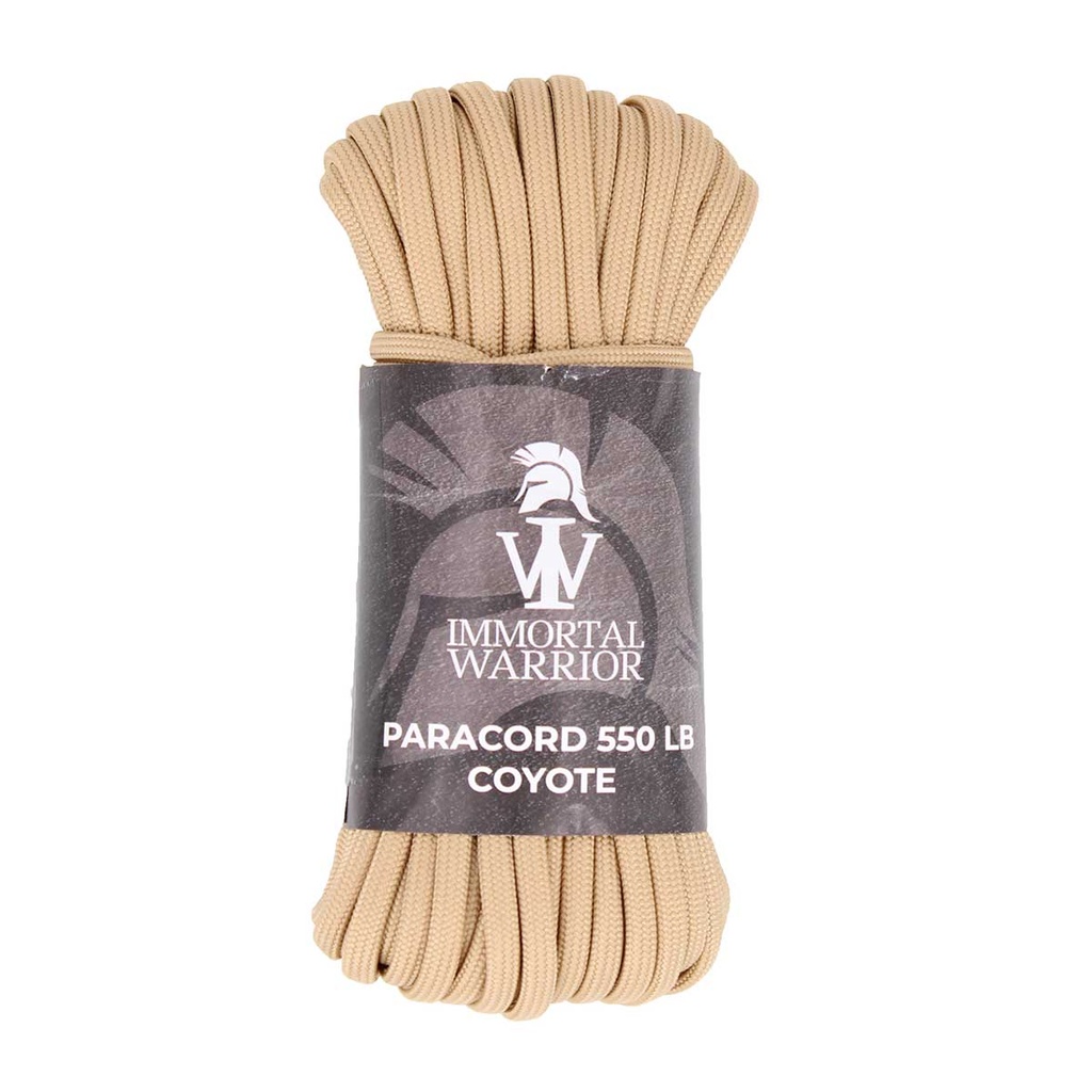 CORDINO IMMORTAL PARACORD 4MM X 15M 550LB COYOTE