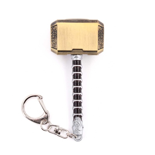 [BH-1551] LLAVERO BH MARTILLO THR 8CM NEGRO-DORADO
