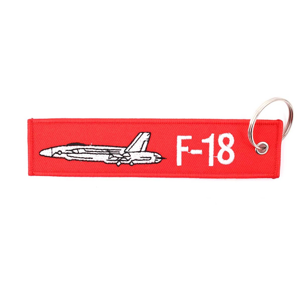 LLAVERO CINTA RECTANGULAR IMMORTAL REMOVE F18 ROJO