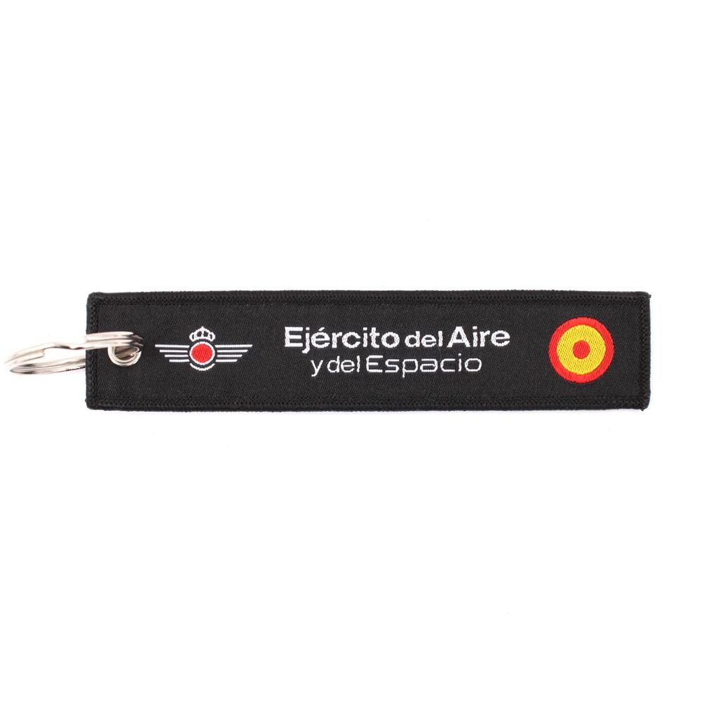 LLAVERO CINTA RECTANGULAR IMMORTAL EJERCITO AIRE NEGRO