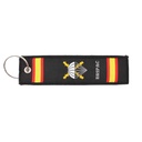 LLAVERO CINTA RECTANGULAR IMMORTAL BRIPAC TRIUNFAR O MORIR NEGRO