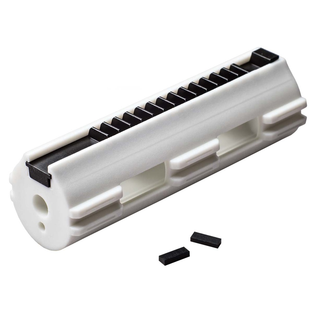 PISTON AEG FPS ALIGERADO 14 DIENTES METALICOS ZERO SHOCK BLANCO