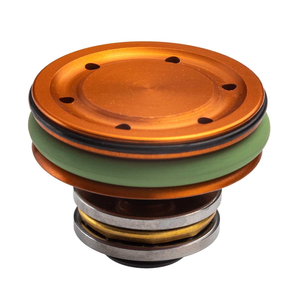 CABEZA PISTON AEG FPS ERGAL DOBLE JUSTA C/RODAMIENTO NARANJA