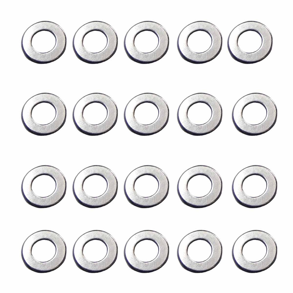 ARANDELAS FPS GEARBOX 0.10MM 20PCS PLATA