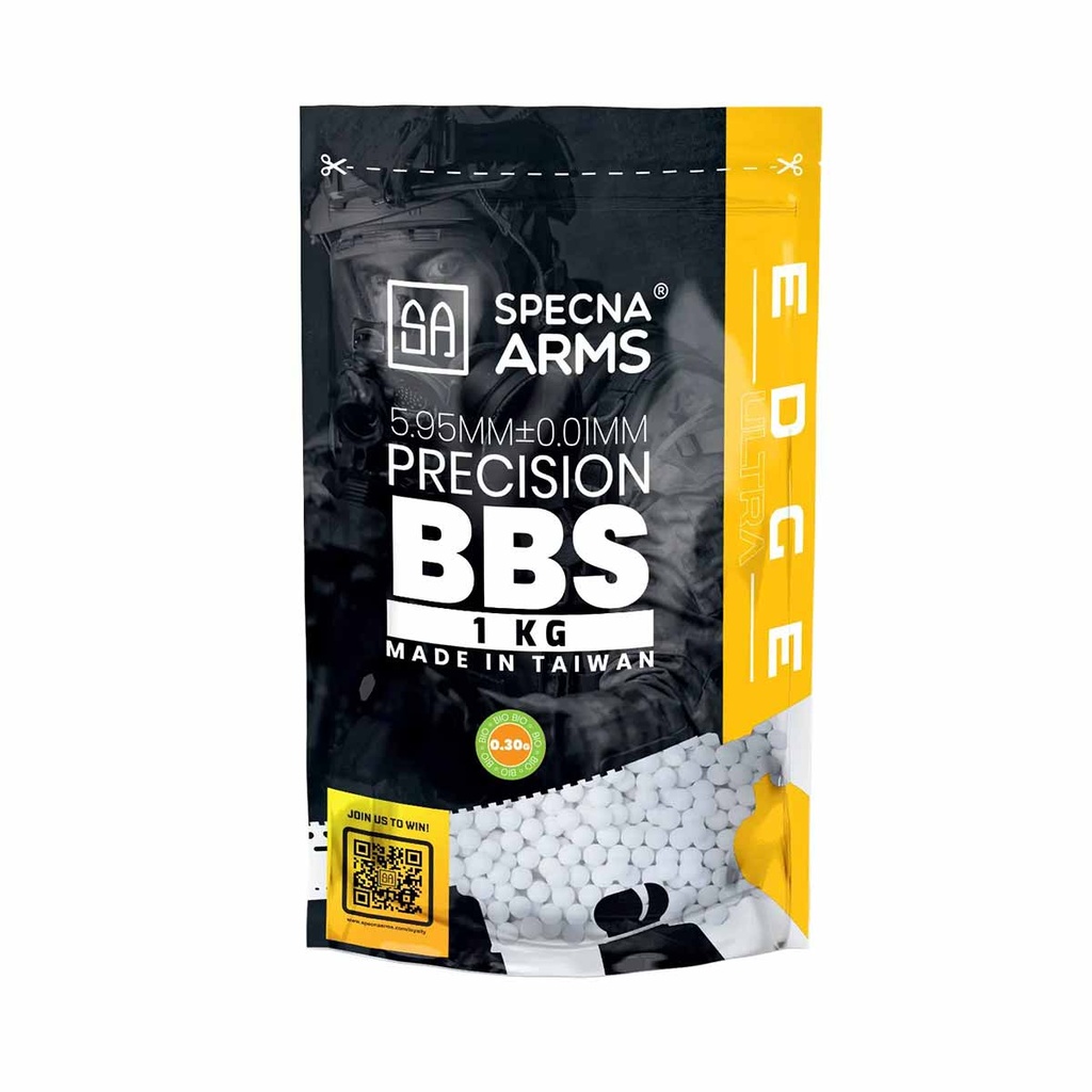 BOLAS SPECNA ARMS EDGE ULTRA BIO 0.30G PRECISION 1KG BLANCA