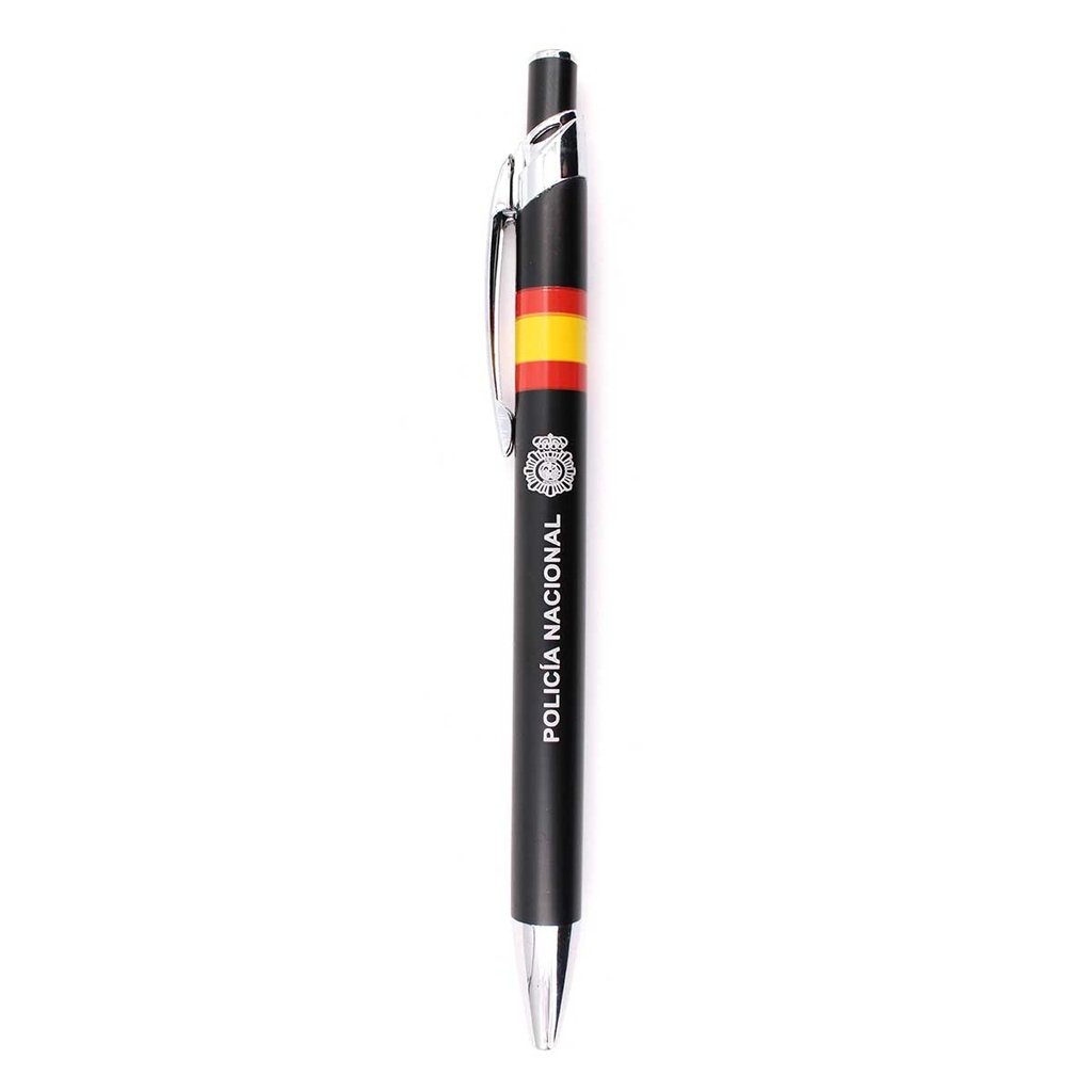 BOLIGRAFO ALUMINIO POLICIA NACIONAL NEGRO