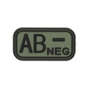 PARCHE IMMORTAL PVC GRUPO SANGUINEO AB NEGATIVO VERDE