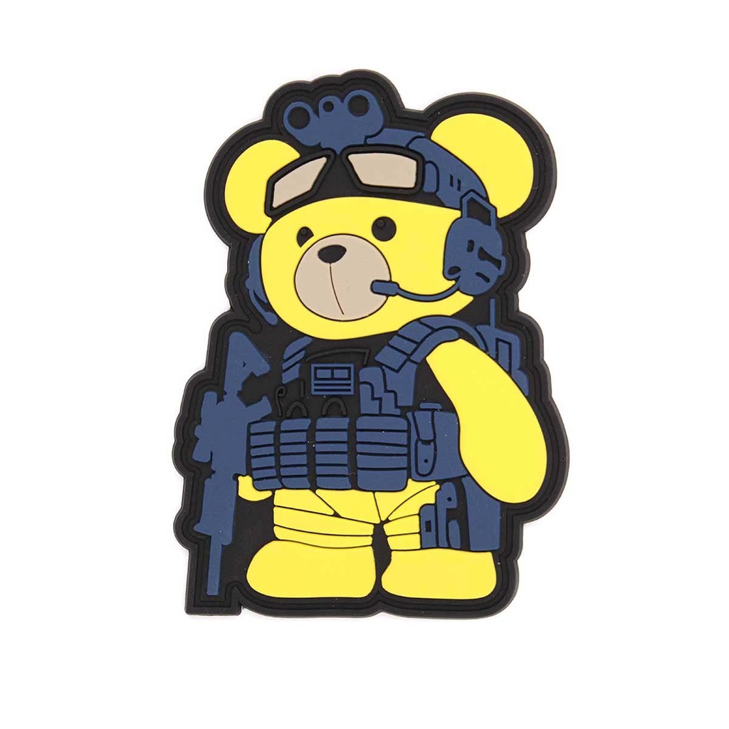 PARCHE IMMORTAL PVC 3D TEDDY TACTICO FLUORESCENTE