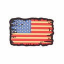 PARCHE IMMORTAL PVC 3D BANDERA USA VINTAGE BLANCO-ROJO