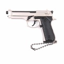 LLAVERO BH PISTOLA B92F 7CM PLATA