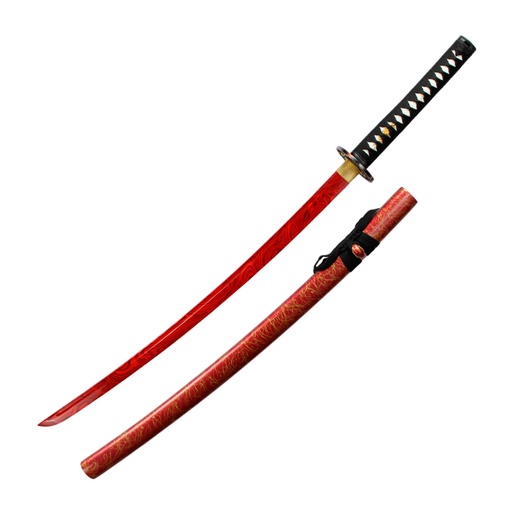 [BH-4026] KATANA BH 4026 ORN 104CM ACERO ROJA