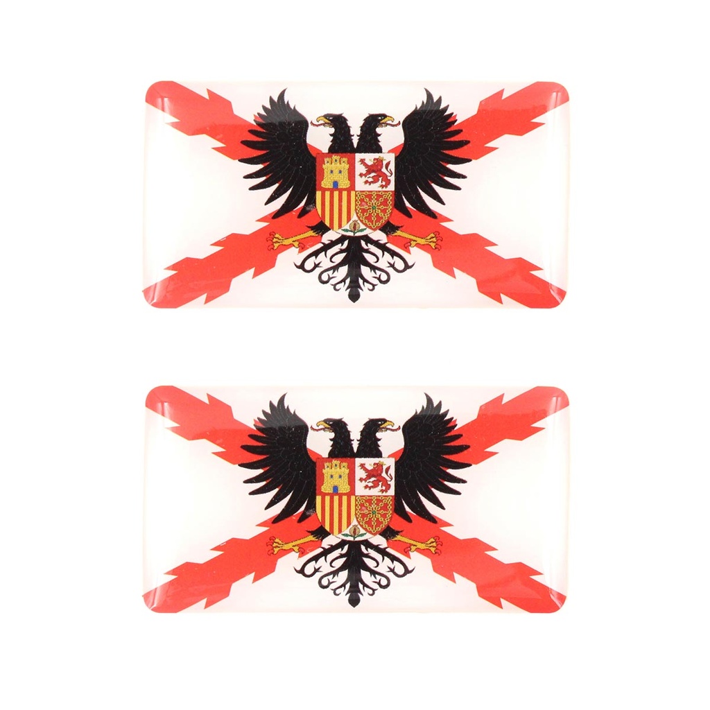 PEGATINA IMMORTAL 3D 2PCS BORGOÑA AGUILA