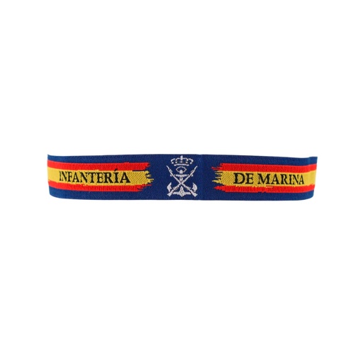 [IW-70521-BL] PULSERA IMMORTAL INFANTERIA DE MARINA CINTA AZUL